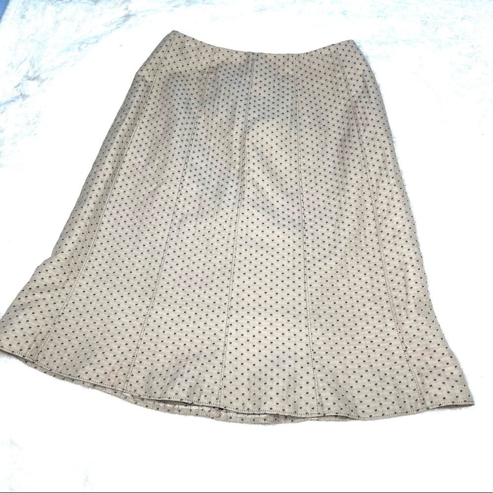 Akris Punto Skirt Beige Dot Size 4